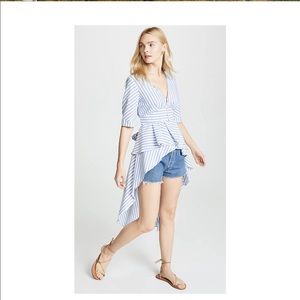 English factory stripped high low top